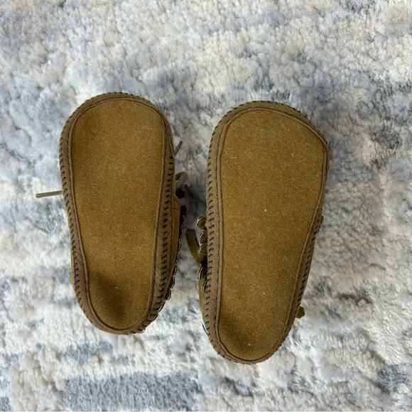 Vintage Baby Moccasins Made in Japan Size 0 - Picture 4 of 6